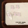 Decorações populares de resina para nail art de desenhos animados, com um estilo chinês moderno, apresentando fofos designs tridimensionais de raposinhas, perfeitas para nail art DIY e atacado