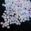 Estrela Criativa Reta Contas Acrílicas Redondas Contas Galvanizadas Feito à Mão diy Pendente de Carro Colar Joias para Mão Contas