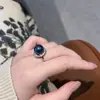 Anillo de Mujer Elegante y de Moda Anillo de Perla Anillo Abierto de Perla Francesa de Alto Valor Joyería Geométrica de Gama Alta Transfronteriza