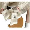 Calcetines Blancos Gruesos de Terciopelo Australiano Estilo Preppy para Mujer Calcetines Cálidos de Felpa de Terciopelo de Media Pantorrilla Calcetines para el Piso de Casa Medias