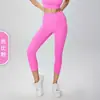 Recomendado para fitness: Pantalones de yoga color durazno de tiro alto para realzar glúteos, mallas largas para correr, pantalones deportivos, leggings con control de abdomen, pantalones capri
