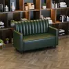 Mesas y Sillas de Bar Personalizadas, Mesas y Sillas de Bar Taberna de Restaurante Temático Occidental, Sofá para Cabinas de Cafetería de Postres y Té de Leche