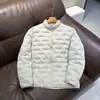 Jaqueta de algodão de inverno nova com gola alta econômica para homens, corta-vento externo, forro, jaqueta acolchoada de algodão leve, casaco esportivo casual pequeno