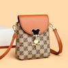 Bolso Pequeño Ligero para Salidas para Mujer 2025 Verano Nuevo Mini Moda Estampado Bolso para Teléfono Móvil Diseño de Nicho Bolso Cruzado