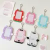 Portatarjetas Original de Acrílico Pequeño con Forma de Ala, Estuche para Fotos Polaroid de 3 pulgadas, Bolsa de Exhibición, Ventilador de Bolsillo, Cubierta Protectora para Tarjetas