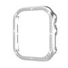 Adequado para Caixa de Relógio Apple S12 Diamante Único, Caixa Protetora Oca com Cravação de Diamantes para Apple Watch 42/46mm com Borda de Diamantes