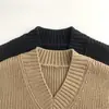 Outro Colete Tricot V-Neck Estilo Coreano Retrô Novo Suéter Tricot para Meninos e Meninas, Colete Tricot Estilo Infantil