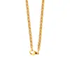 Collar de Acero Inoxidable Dorado con Anillo O Estilo Europeo y Americano para Mujer Cadena Elegante de 3 mm de Espesor que No se Desvanece Cadena de Joyería Accesorios para Hombre Venta al por Mayor