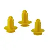 F58Z-16237A02-A es un clip de plástico amarillo con forma de árbol utilizado para fijar el panel de la puerta en vehículos Ford.