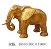 Escultura de Elefante de Fibra de Vidrio para Exteriores Jardín Fuente de Agua Animal Modelo Grande Adorno de Pie Decoración Tridimensional