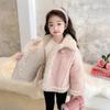 Ropa de abrigo para niñas, Nuevos estilos de Otoño e Invierno, Ropa de invierno para bebés niñas, Monos gruesos cálidos de pelo a la moda para niños