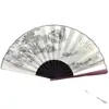 Ventas Directas de Fábrica Abanico Plegable Antiguo Abanico Plegable de Seda Abanico Plegable para Hombre Madera de Bambú Abanico Plegable Antiguo