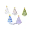 Árvore de Natal de Vidro Giratória Zibo Vidro Natal Famosa na Internet Decoração de Mesa Presente Ornamento Jingdezhen Item Quente