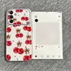Patrón de fruta de cereza a pantalla completa adecuado para funda de teléfono Samsung S25FE 5G funda suave cobertura total simple moderno personalidad nicho