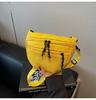 Riñonera Cruzada Transfronteriza Moda Bolso de Hombro para Mujer Bolso de Hombro Versátil Casual Japonés Bolso Deportivo para Teléfono con Bloque de Color Bolso Cruzado