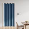 Cortina de Puerta Macchiato Modelo Nuevo 2025, A prueba de Viento, Cálida, Protector Solar, Varilla Telescópica sin Taladro, Estilo Ins, Divisor sin Taladro
