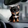 Transfronterizo Nuevo Acrílico Plano Dibujos Animados Perro Decoración de Coche Colgante Adorno para Colgar en el Coche Artículo Predeterminado Decoración Interior del Coche