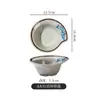 Plato de Melamina A8 para Snacks Flor de Vid Azul Plato para Salsas con Sabor Plato para Salsas de Restaurante Hot Pot Plato para Condimentos de Restaurante Barbacoa Plato Pequeño Japonés y Coreano