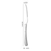 Cuchillo para carne y tenedor de acero inoxidable 304L martillado con impuestos incluidos, cuchara redonda para sopa, tenedor para ensalada doméstico transfronterizo para hotel, cuchara para servir