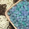 Cuentas de vidrio bicolor de 8 mm hechas a mano diy accesorios para pulsera de mano cuentas de vidrio jelly cuentas al por mayor cuentas sueltas materiales para ropa