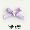 Nueva joyería para uñas popular celebridad de internet lazo de hada color amor cinta lazo blanco corbatín diamante para uñas al por mayor