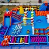 Pista de Obstáculos ao Ar Livre, Escorregador, Castelo Inflável, Trampolim Inflável Grande ao Ar Livre, Playground Infantil, Castelo Travesso