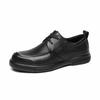 Sapatos Masculinos de Couro Genuíno, Couro Bovino de Primeira Camada, Sapatos Versáteis Respiráveis com Solado Macio, Sapatos Casuais Britânicos para Negócios, Sapatos Masculinos de Couro com Bico Redondo, Modelos Masculinos