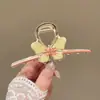 Pinza para el Cabello de Mujer Nuevo Estilo Antiguo Borla Flor de Metal Pinza Grande para la Parte Trasera de la Cabeza del Cabello Elegante Pinza de Tiburón Tocado