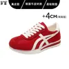 En stock~Zapatos waffle Argan de cordones de cuero genuino hacen que los pies parezcan más pequeños Zapatos de entrenamiento alemanes para mujer zapatos versátiles ligeros casuales zapatos deportivos