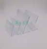 Etiqueta Adhesiva de Plástico PVC Forma de L Tira de Precio Tienda de Conveniencia Farmacia Estante de Supermercado Señal Transparente Tira de Etiqueta Plástico