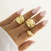 Oferta Especial Joyería Transfronteriza Europea y Americana Nicho Anillo Geométrico Curvado Moderno Anillo Brillante Anillo de Set Abierto Exagerado