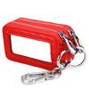 Venta directa al por mayor de fábrica funda de llave de coche general de cuero funda de llave de coche multifunción funda de llave con doble cremallera