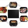 Venta caliente de Amazon juego de tapetes antiadherentes resistentes a altas temperaturas para barbacoa alfombrilla para barbacoa al aire libre tapete de teflón para barbacoa