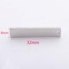 Colgante rectangular largo de 7/8 x 32 mm transfronterizo con un solo agujero para colgante, espejo, acero de titanio, accesorios de etiqueta para grabado DIY