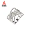 Anel Europeu e Americano Exagerado em Prata Esterlina S925 Anel de Moda Feminina com Design Personalizado Joias Joias Atacado Fabricante
