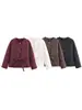 Para Exportación Transfronteriza Spot Estilo Europeo y Americano Chaqueta de Algodón Acolchada de Invierno Nueva para Mujer Moda Tendencia con Cinturón
