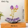 Adorno de Árbol de Flores de Ágata Amatista de Cristal Natural Adorno Pequeño de Cristal Creativo DIY para el Hogar Sala de Estar Venta al por Mayor
