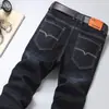 Jeans Masculino Reto Solto de Alta Elasticidade Espesso para Primavera e Verão, Item Popular de E-commerce Transfronteiriço para Transmissão ao Vivo