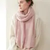 Bufanda de punto 100% cachemira pura para mujer, cálida y resistente al frío, simple y versátil, adecuada para actividades al aire libre y ciclismo, bufanda de color liso