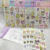 Nuevas Pegatinas de Dibujos Animados Lindas con Estampado Dorado Frases de Moda Pegatinas Decorativas para Niños Niñas y Chicas Jóvenes Pegatinas de Regalo