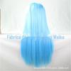 Peruca colorida de anime cos Europa e Estados Unidos 80cm de comprimento, cabelo liso, franja, peruca feminina, cobertura total da cabeça, fibra química, alta temperatura, ponto de seda