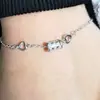 Pulseira de Aço Titânio Cintura Fina Romana de Alta Qualidade Pulseira de Zircônia de Luxo Discreto Nicho Pulseira para Namoradas Feminina 2024 Novo