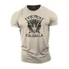 Moderna Nueva Camiseta de Verano Transpirable Cómoda de Cuello Redondo con Estampado de Letras para Hombres, Top Deportivo para Exteriores