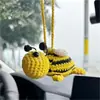 2026 Nuevo Colgante de Coche de Tortuga y Erizo Tejidos a Crochet Hechos a Mano para Decoración de Coche Colgante para Coche