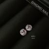 Grado de joyería Qingmei ~ circonita de corte corazón de océano 8 mm de alto contenido de carbono gema redonda artificial diamante para uñas joyería 6 mm