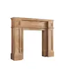 Mueble de chimenea vintage estilo francés, soporte de chimenea minimalista estilo americano, mueble de chimenea decorativo para entrada de sala de estar de casa de huéspedes