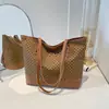 Bolso Tote de Hombro de Color Sólido de Patchwork de Nuevo Estilo, Simple y de Moda, Gran Capacidad, Tendencia para Mujer, Elegante para Viajar