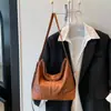 Bolsa Tote Fashion Retrô para Mulheres 2026 Primavera Novo Estilo Retrô Simples Grande Capacidade Roupa de Trabalho Bolsa de Ombro Transversal