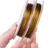 Hilo de oro que conserva el color alambre suave alambre de acero alambre de joyería de 7 hilos pulsera DIY alambre para abalorios tejido alambre para perlas accesorios al por mayor