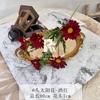6 cabeça girassol flor artificial pequeno crisântemo selvagem artesanal flor decoração da sala de estar linha de flores de casamento com decoração de flores adereços de tiro